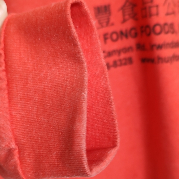 Red Long Sleeve Srirachi Graphic T-Shirt - Picture 3 of 7